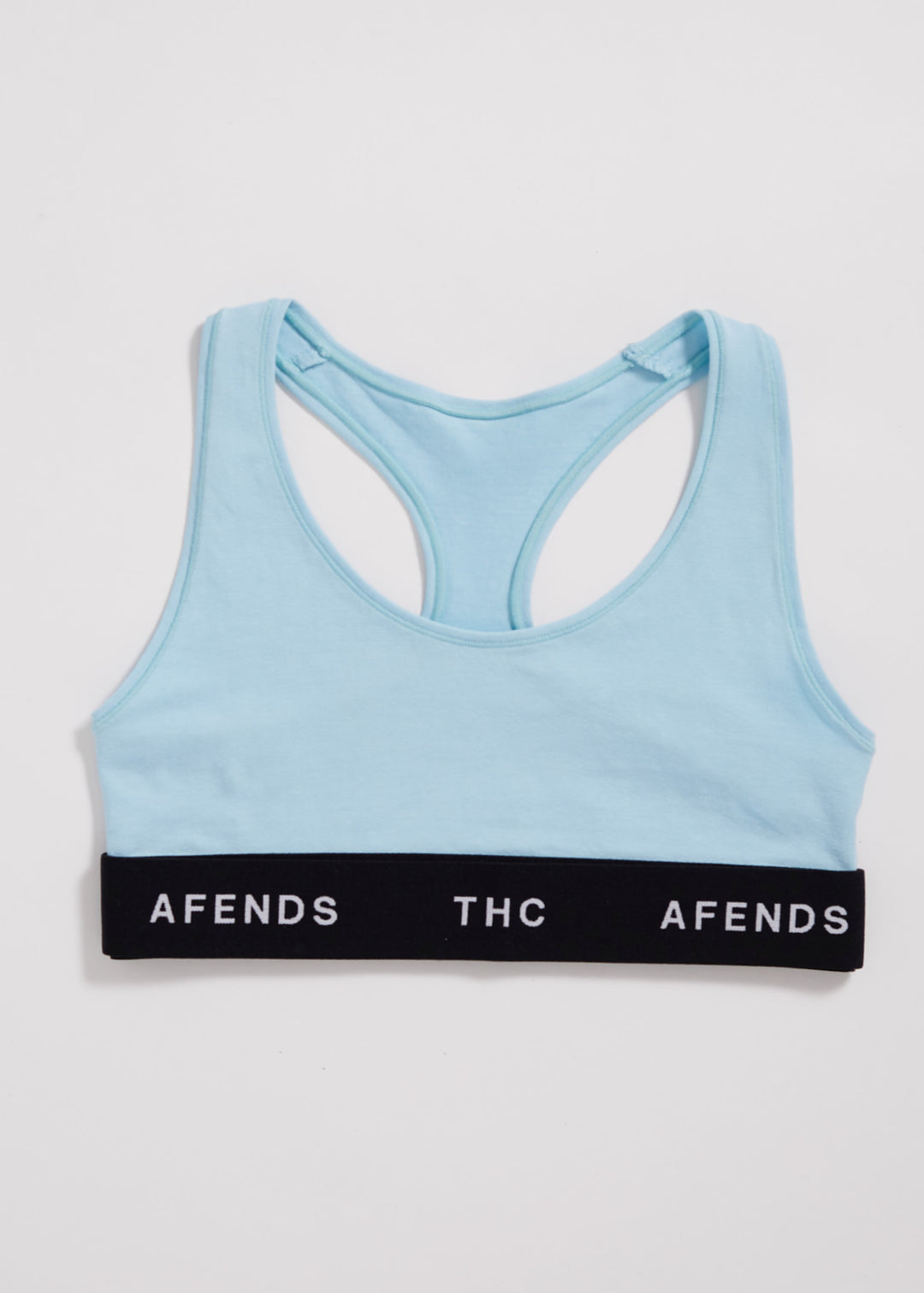 AFENDS Womens Romy - Hemp Sports Crop - Sky Blue A216701-SKB-XS