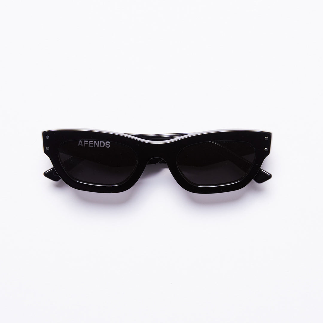 AFENDS Unisex Clementine - Sunglasses - Gloss Black S216500-GBK-BLK