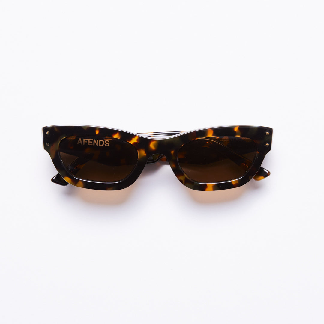 AFENDS Unisex Clementine - Sunglasses - Brown Shell S216500-BRS-BRZ