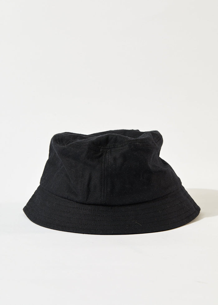 Afends Unisex THC - Hemp Bucket Hat - Black 