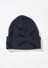 Afends Unisex Fendsa - Recycled Knit Beanie - Charcoal - Afends unisex fendsa   recycled knit beanie   charcoal 