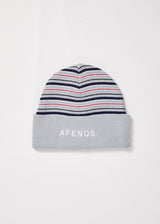 Afends Unisex Supply - Recycled Stripe Beanie - Shadow - Afends unisex supply   recycled stripe beanie   shadow a214618 sha os