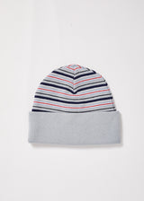 Afends Unisex Supply - Recycled Stripe Beanie - Shadow - Afends unisex supply   recycled stripe beanie   shadow 