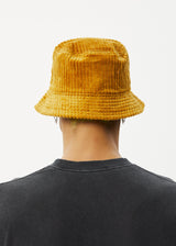 Afends Unisex Waterfall - Corduroy Bucket Hat - Mustard - Afends unisex waterfall   corduroy bucket hat   mustard   sustainable clothing   streetwear
