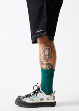 Afends Unisex Happy Hemp - Crew Socks - Emerald - Afends unisex happy hemp   crew socks   emerald 