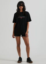 Afends Unisex Razor - Unisex Organic Retro T-Shirt - Black - Afends unisex razor   unisex organic retro t shirt   black 