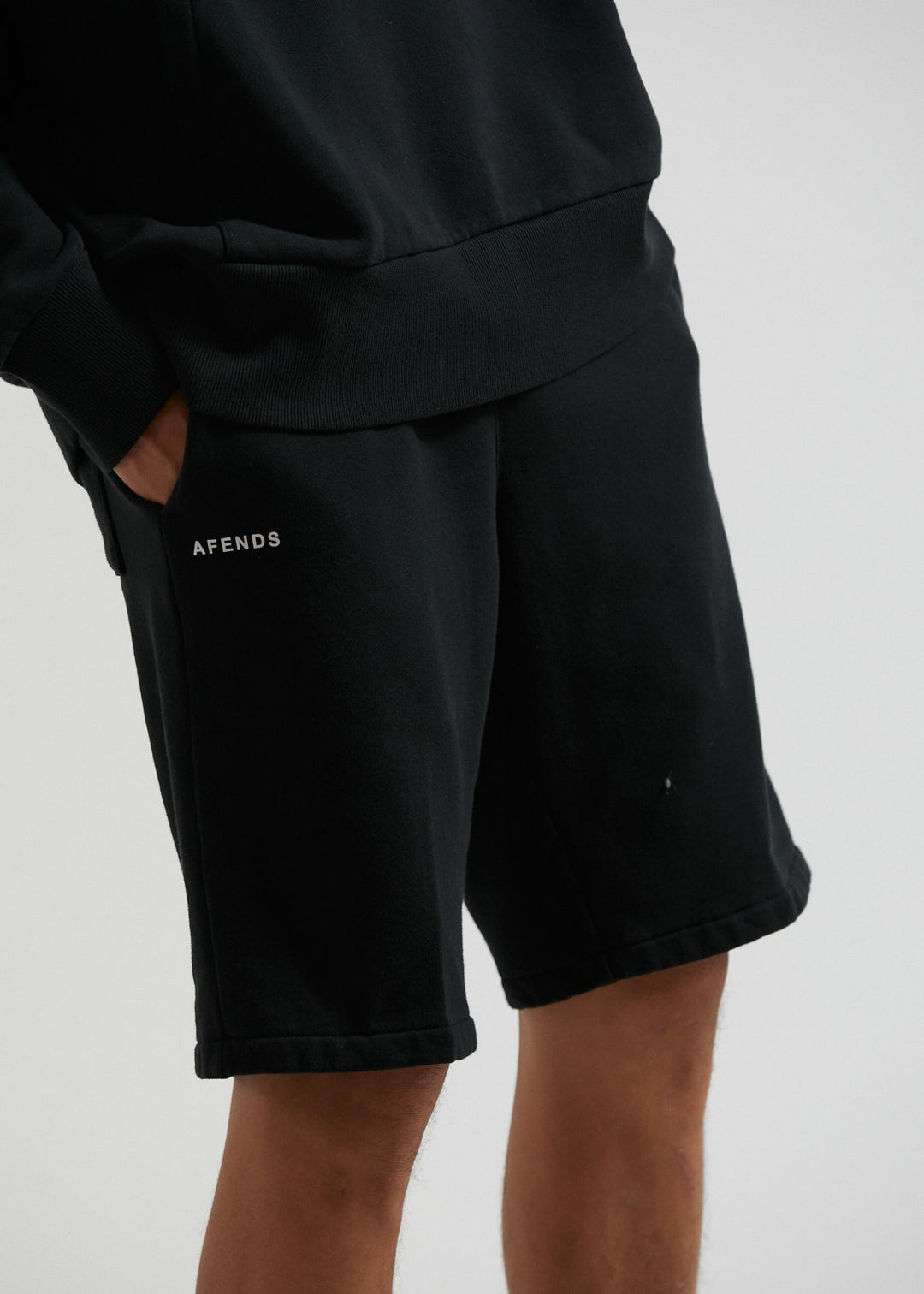 AFENDS Unisex Razor - Unisex Sweat Shorts - Black 