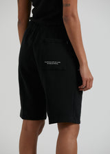 Afends Unisex Razor - Unisex Organic Sweat Shorts - Black - Afends unisex razor   unisex organic sweat shorts   black 