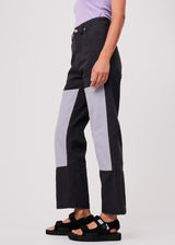 Afends Unisex Foreword - Unisex Organic Panelled Pants - Charcoal - Afends unisex foreword   unisex organic panelled pants   charcoal 