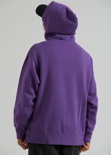 Afends Unisex Razor - Unisex Organic Oversized Hoodie - Faded Purple - Afends unisex razor   unisex organic oversized hoodie   faded purple 