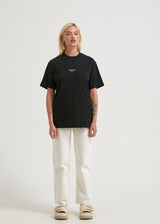 Afends Unisex Solitude - Unisex Organic Retro T-Shirt - Black - Afends unisex solitude   unisex organic retro t shirt   black 