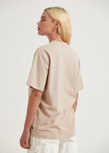 Afends Unisex Solitude - Unisex Organic Retro T-Shirt - Bone - Afends unisex solitude   unisex organic retro t shirt   bone 