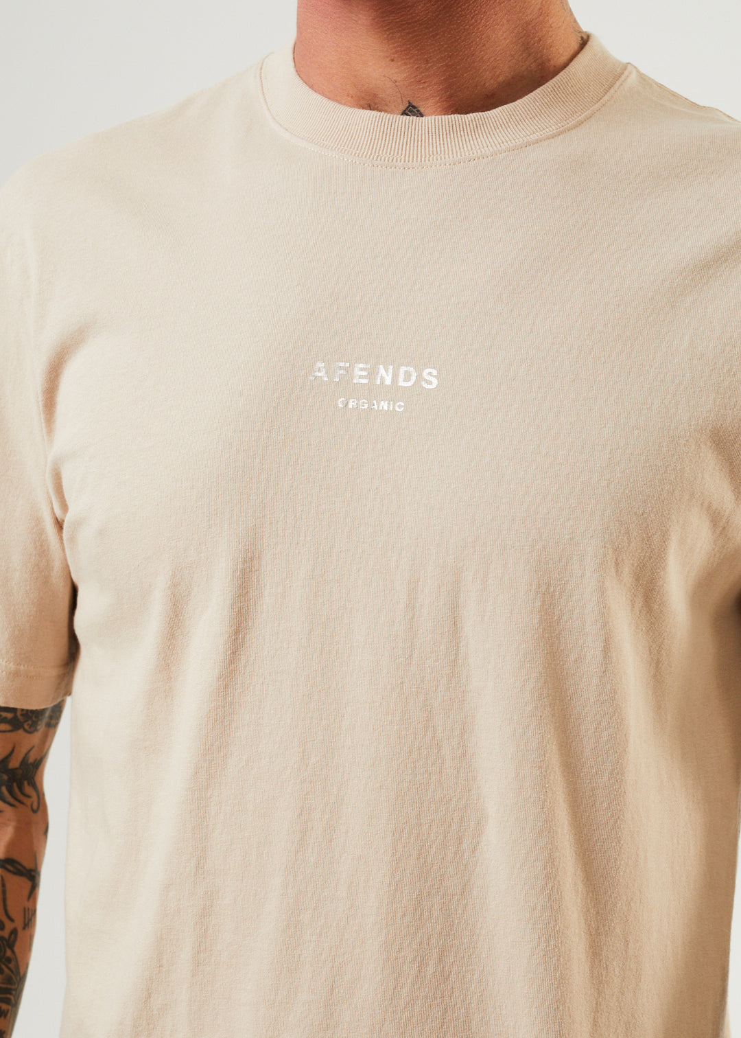 AFENDS Unisex Solitude - Unisex Retro T-Shirt - Bone 