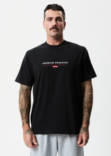 Afends Unisex Razor - Unisex Organic Retro T-Shirt - Black - Afends unisex razor   unisex organic retro t shirt   black u221000 blk xs