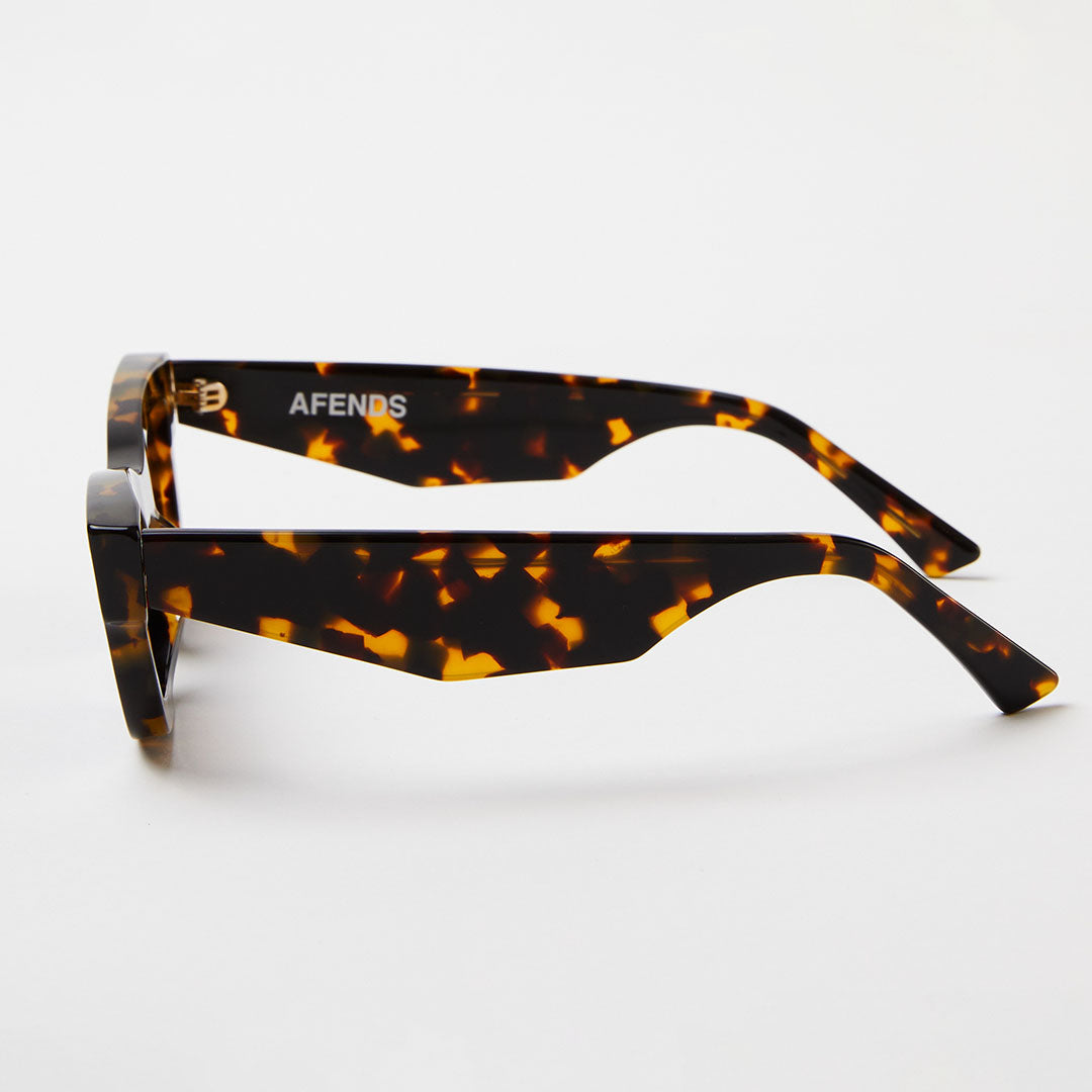 AFENDS Unisex Clementine - Sunglasses - Brown Shell 