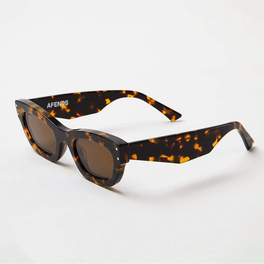 AFENDS Unisex Clementine - Sunglasses - Brown Shell 