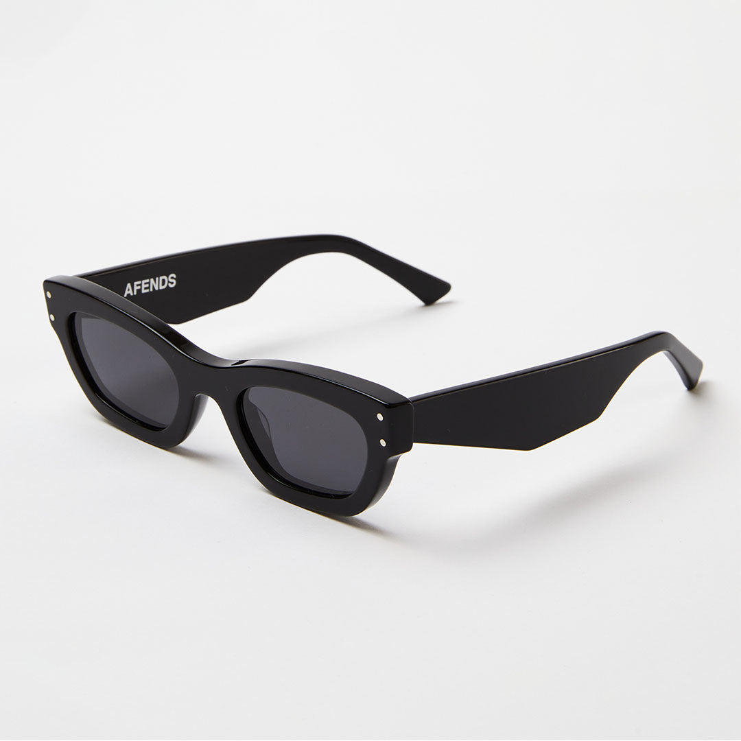 AFENDS Unisex Clementine - Sunglasses - Gloss Black 