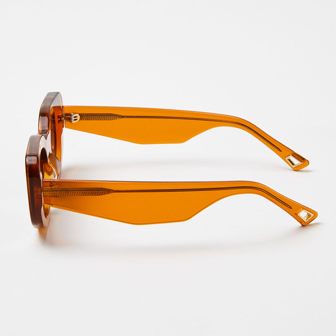 AFENDS Unisex Super Haze - Sunglasses - Clear Orange 