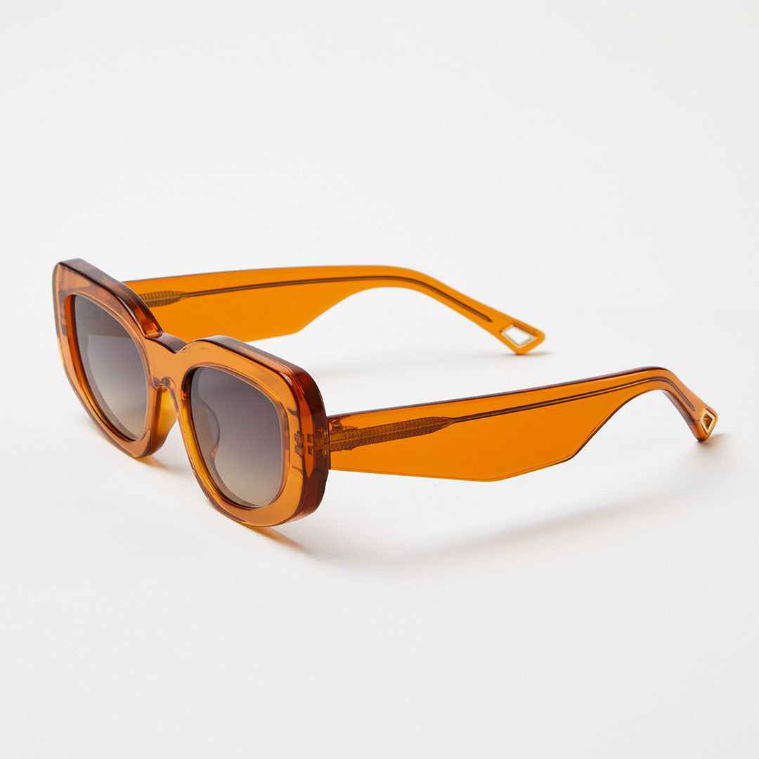 AFENDS Unisex Super Haze - Sunglasses - Clear Orange 