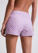 Afends Womens Carlo - Recycled Boardshorts - Candy Check - Afends womens carlo   recycled boardshorts   candy check 