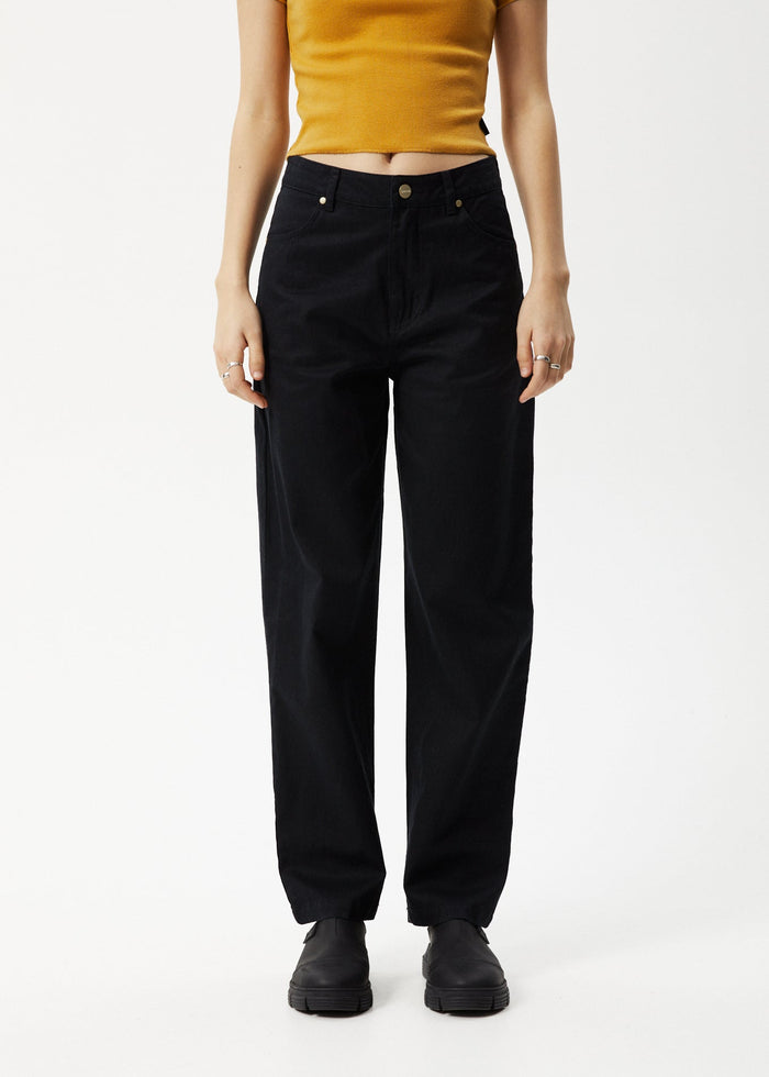 AFENDS Womens Shelby - Wide Leg Pants - Black 