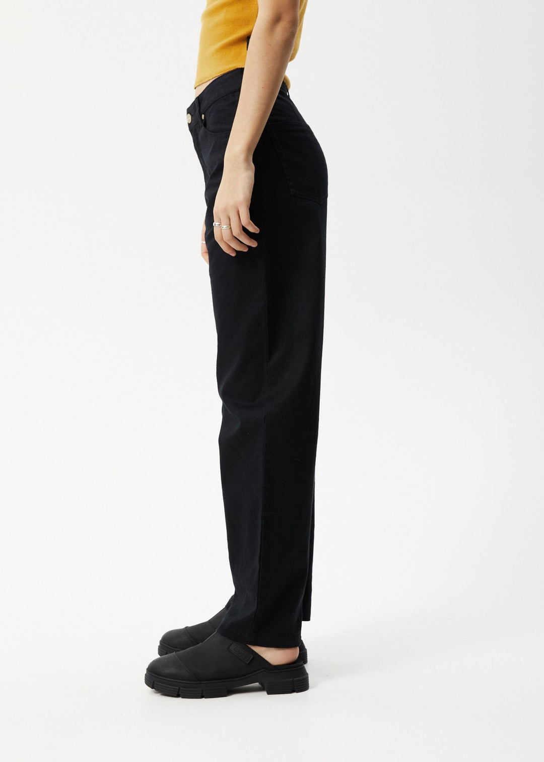 AFENDS Womens Shelby - Wide Leg Pants - Black 