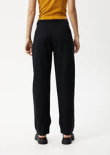 AFENDS Womens Shelby - Wide Leg Pants - Black - Afends womens shelby   wide leg pants   black 