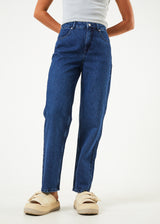 Afends Womens Shelby - Hemp Denim Wide Leg Jeans - Original Rinse - Afends womens shelby   hemp denim wide leg jeans   original rinse 