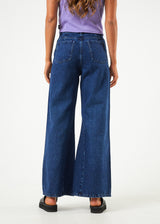 AFENDS Womens Gigi - Denim Flared Jeans - Original Rinse - Afends womens gigi   denim flared jeans   original rinse 