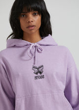 Afends Womens Little Dreamer - Hemp Graphic Hoodie - Orchid - Afends womens little dreamer   hemp graphic hoodie   orchid 