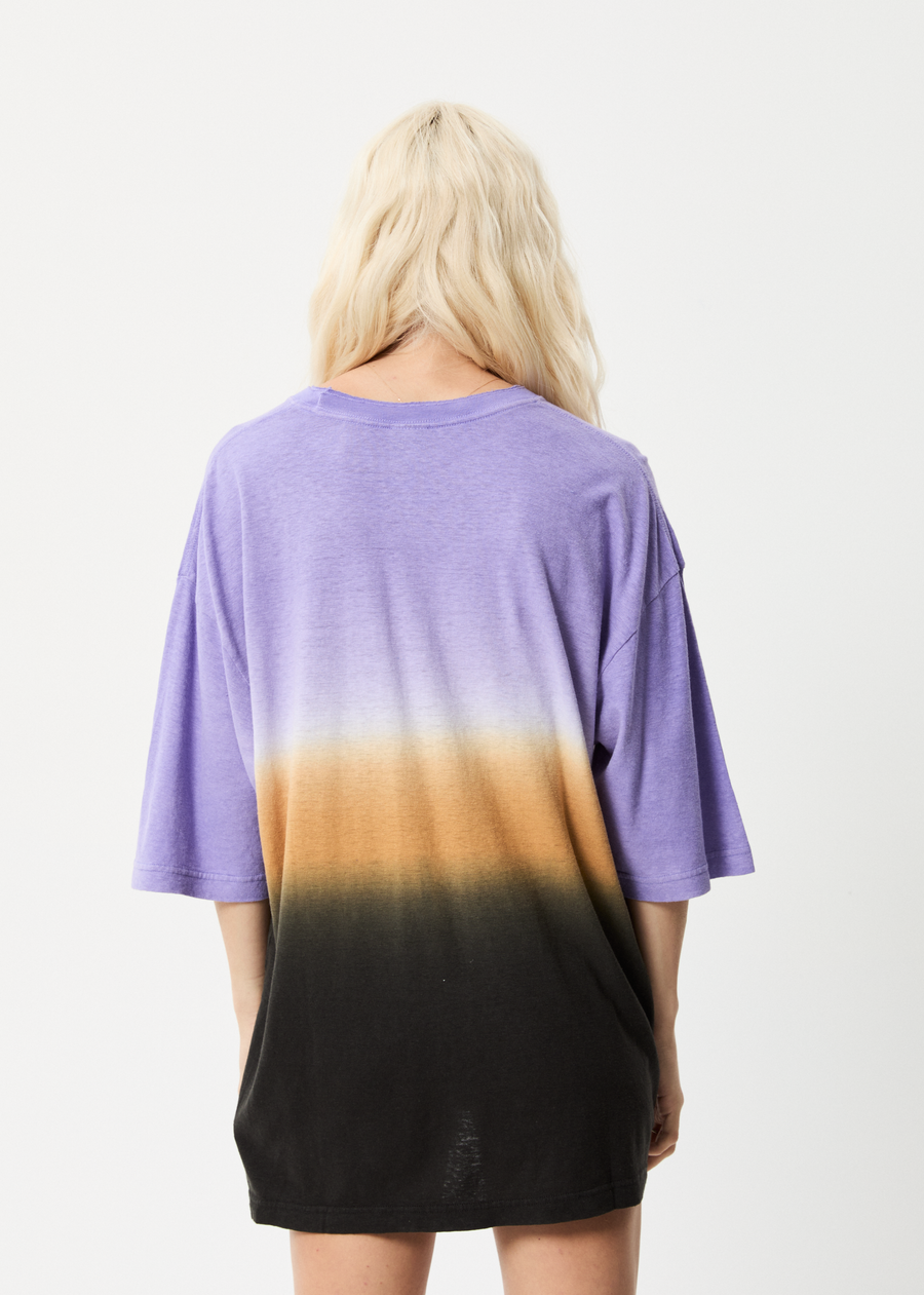 Fixative Women's Hemp Oversized TShirt Plum Afends AU.