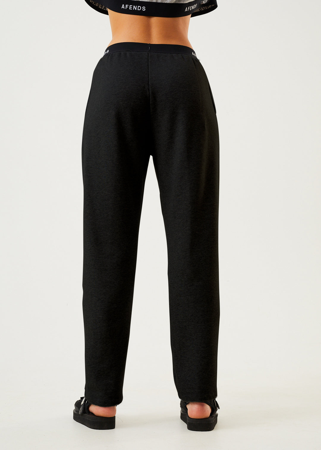 AFENDS Womens Homebase - Sweat Pants - Black 