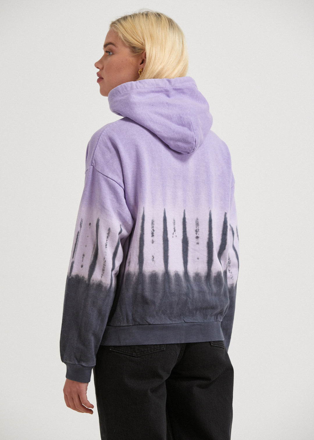 AFENDS Womens Moonshadow - Washed Hoodie - Plum 