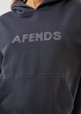 Afends Womens Glits - Recycled Hoodie - Charcoal - Afends womens glits   recycled hoodie   charcoal 