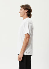 Afends Mens Coasting - Hemp Retro Graphic T-Shirt - White - Afends mens coasting   hemp retro graphic t shirt   white 