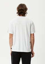 Afends Mens Coasting - Hemp Retro Graphic T-Shirt - White - Afends mens coasting   hemp retro graphic t shirt   white 