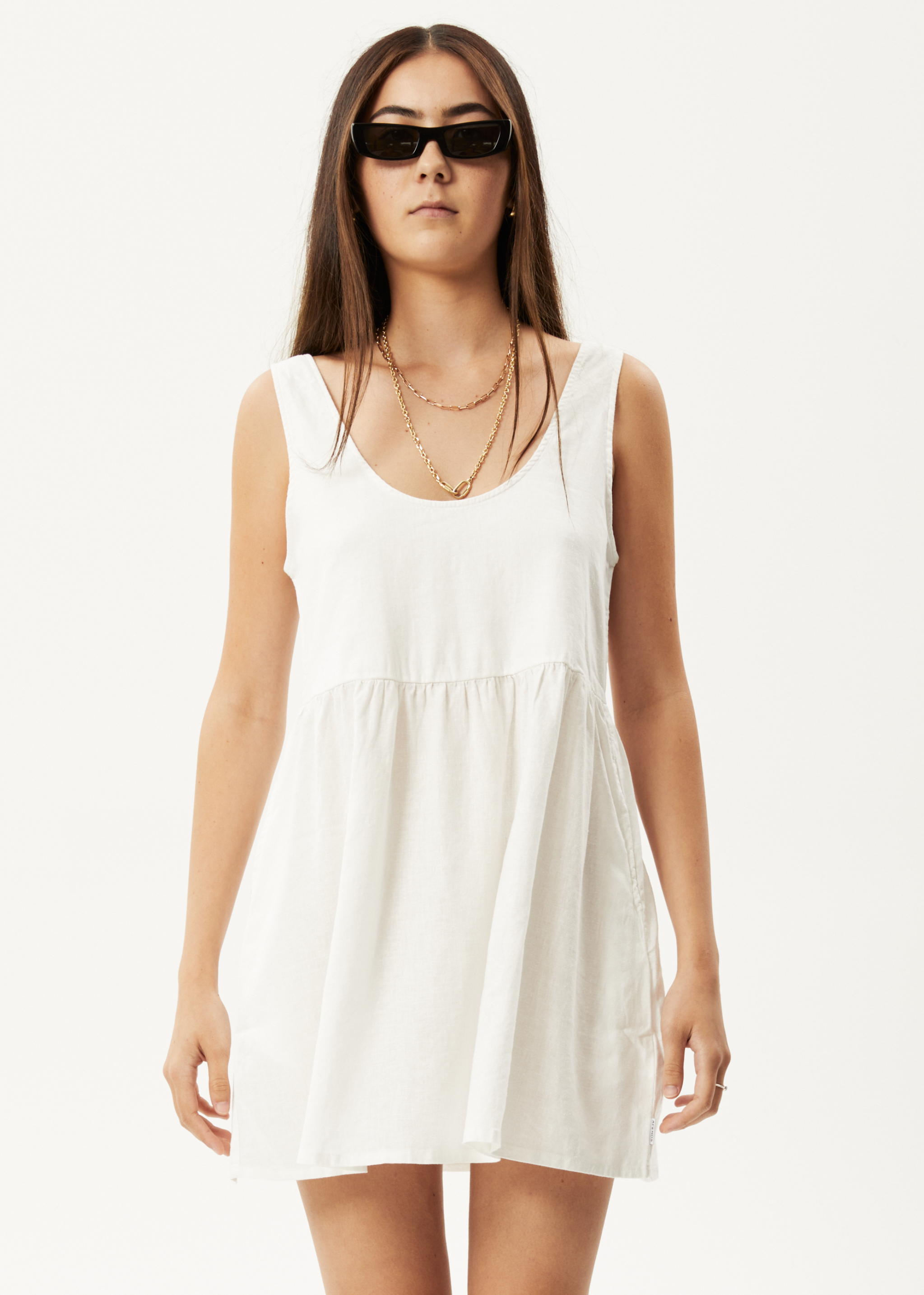 AFENDS Womens Jesse - Mini Dress - White 