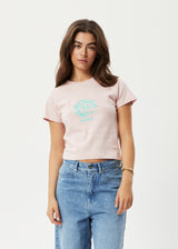 Afends Womens Taylor - Recycled Baby T-Shirt - Lotus - Afends womens taylor   recycled baby t shirt   lotus 