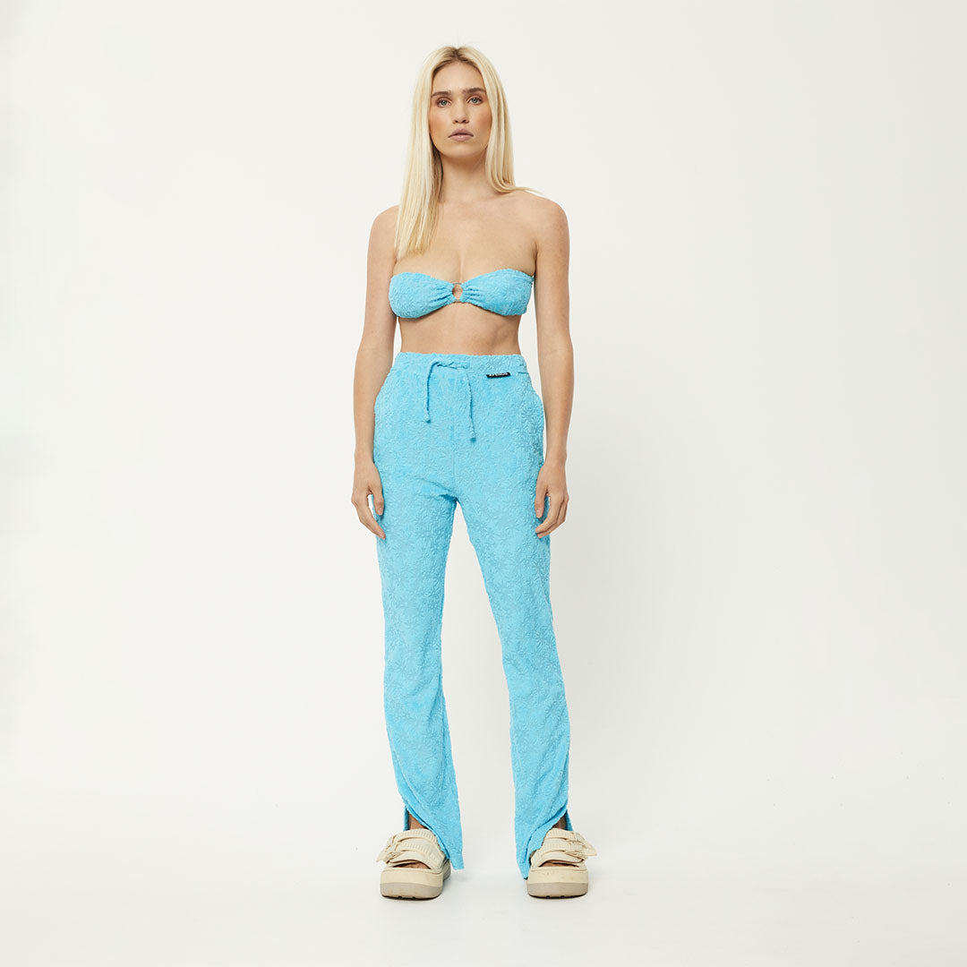 AFENDS Womens Moon - Terry Pant - Blue Daisy W231402-BLD-XS