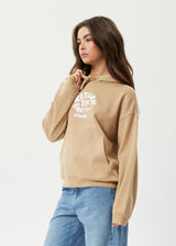 Afends Womens Taylor - Recycled Hoodie - Tan - Afends womens taylor   recycled hoodie   tan 