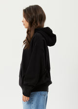 Afends Womens Kala - Recycled Hoodie - Black - Afends womens kala   recycled hoodie   black 