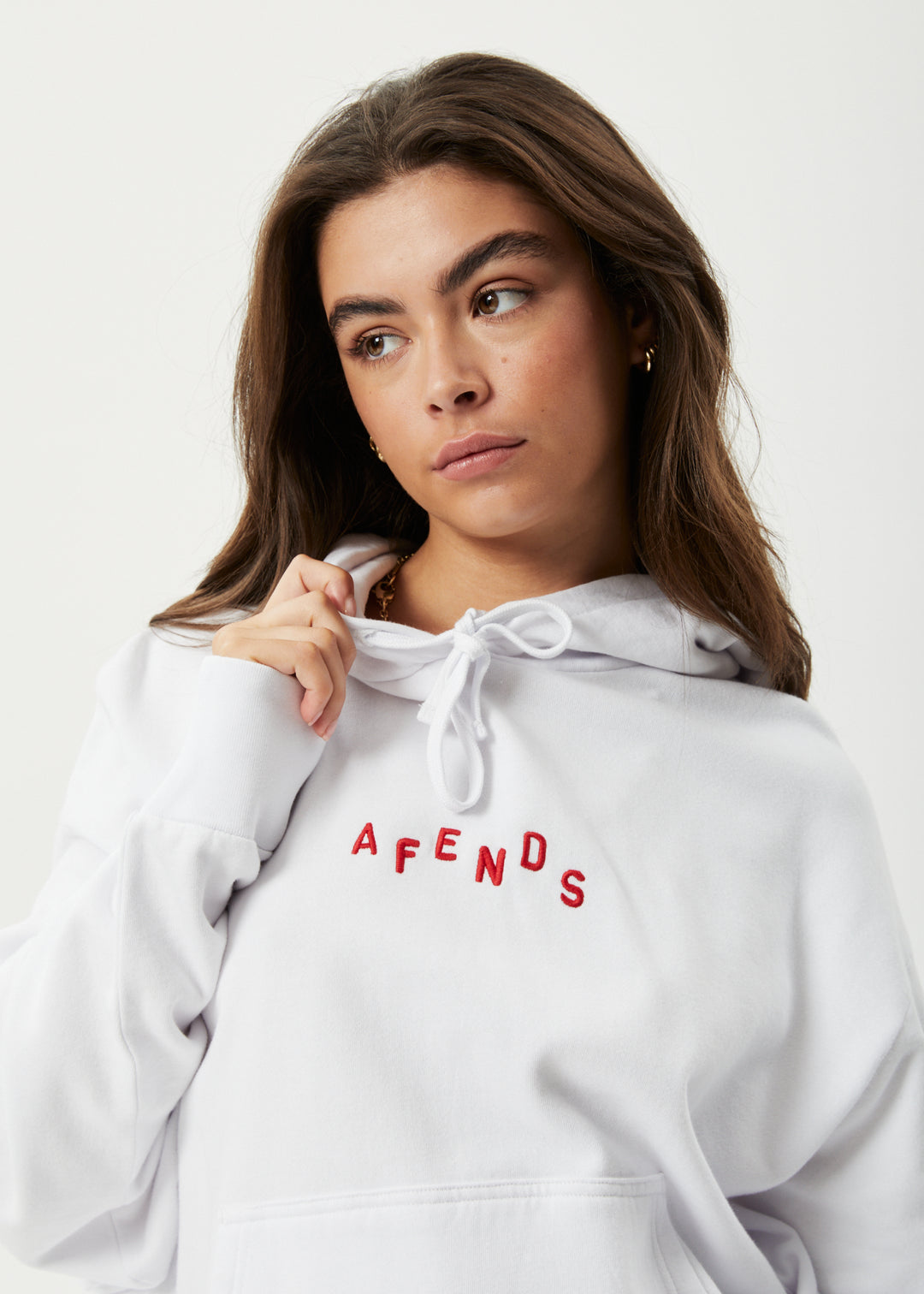 AFENDS Womens Kala - Hoodie - White 