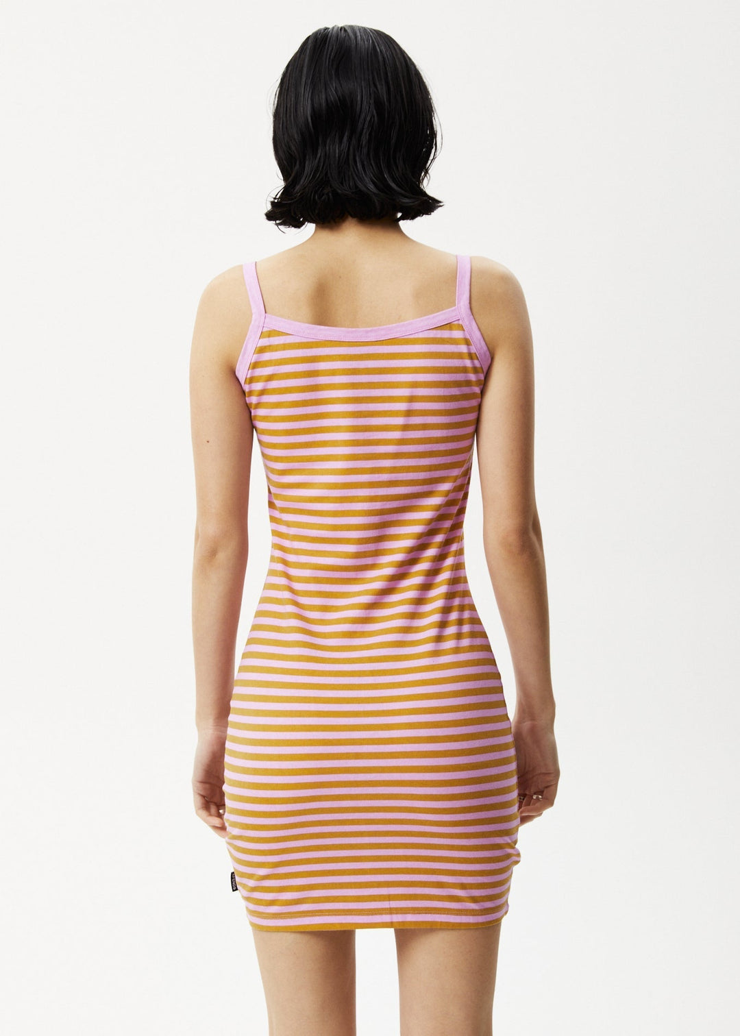 AFENDS Womens Jain Taylor - Mini Dress - Candy Stripe 