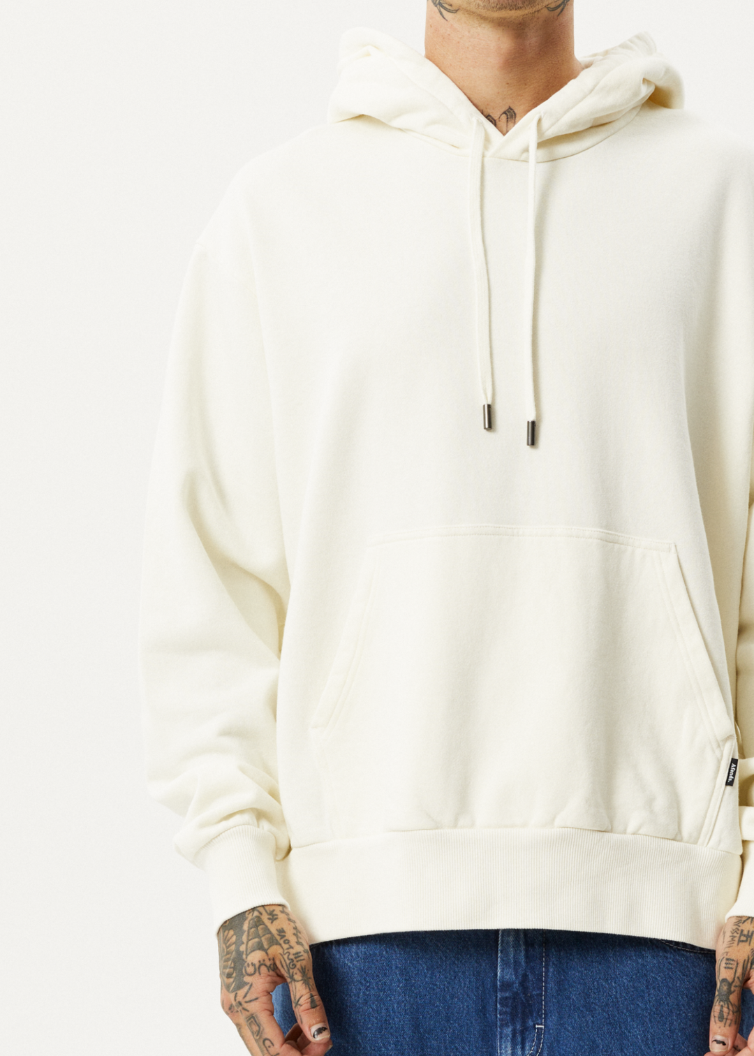 AFENDS Unisex Vacancy - Unisex Hoodie - Off White 