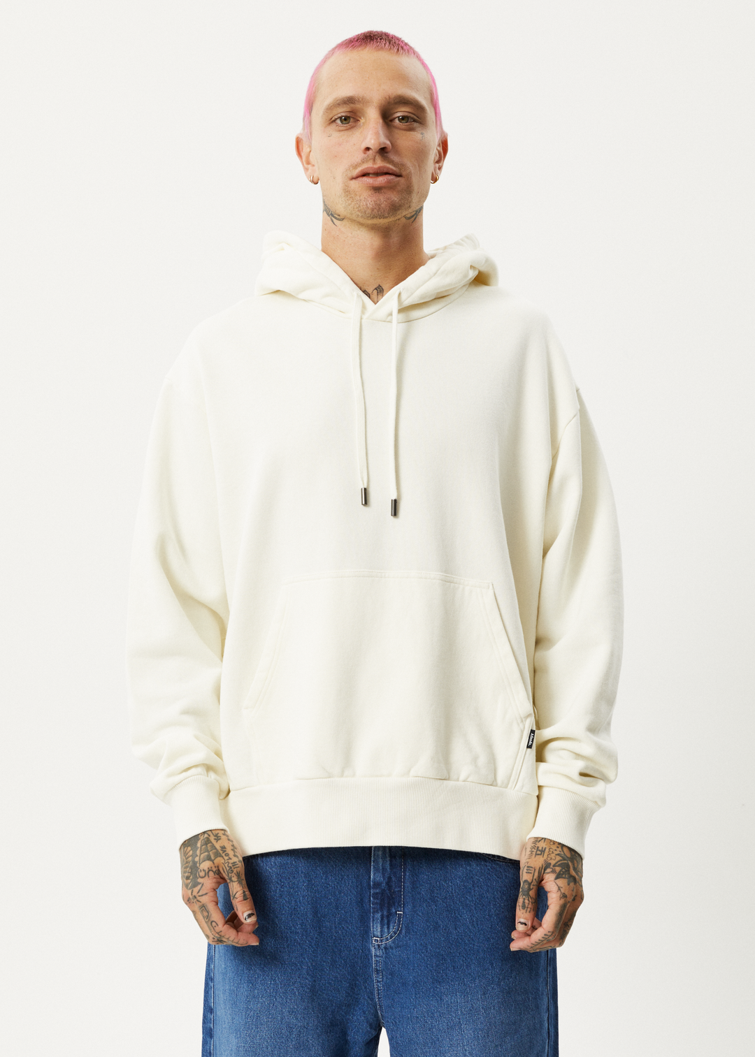 AFENDS Unisex Vacancy - Unisex Hoodie - Off White 