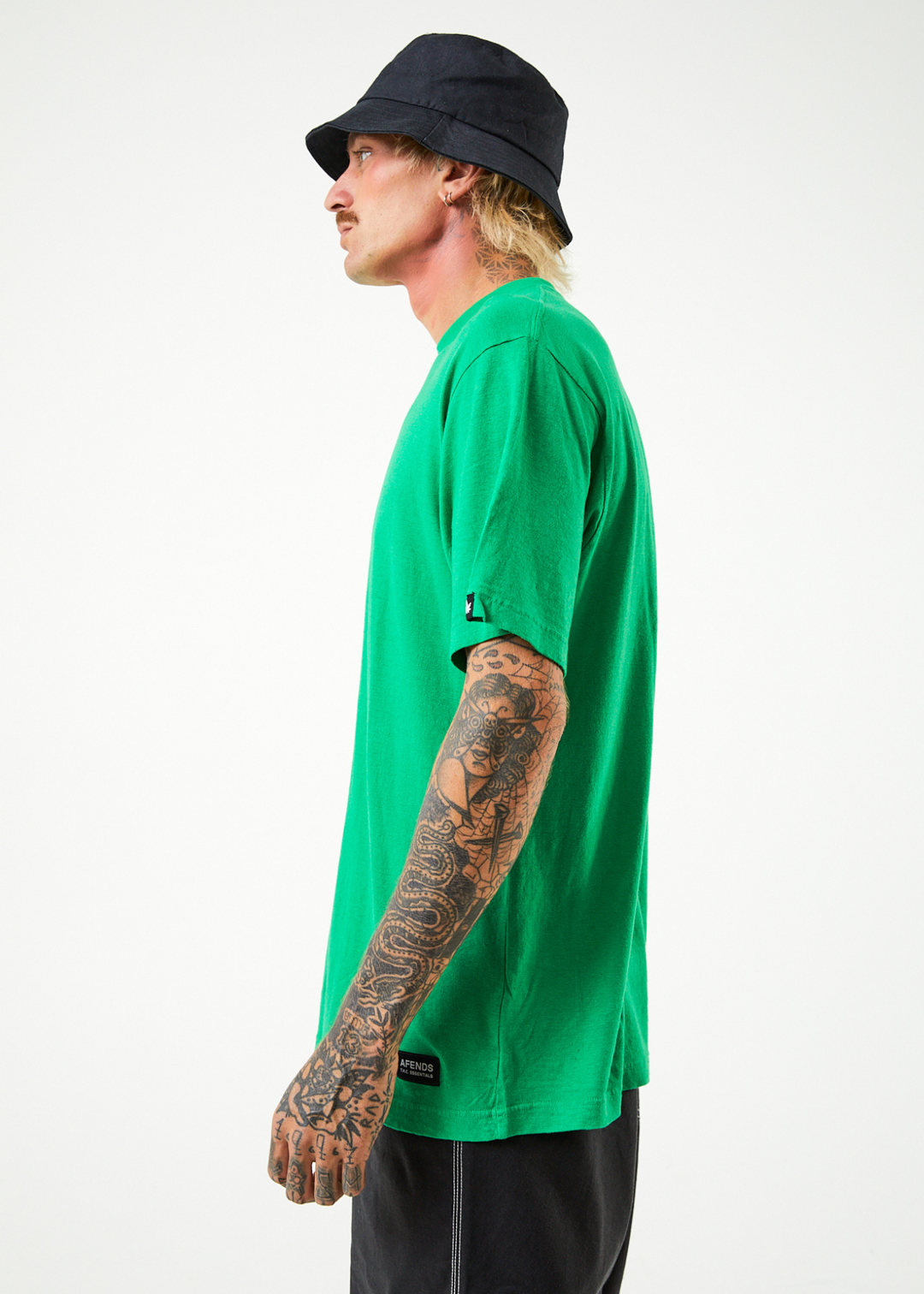 AFENDS Mens Classic - Retro Tee - Forest 