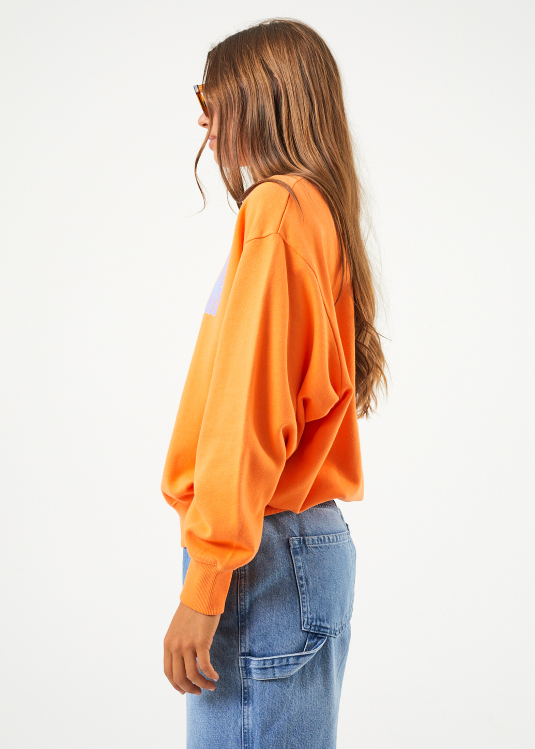 AFENDS Womens Moomin - Crew Neck Jumper - Tangerine 